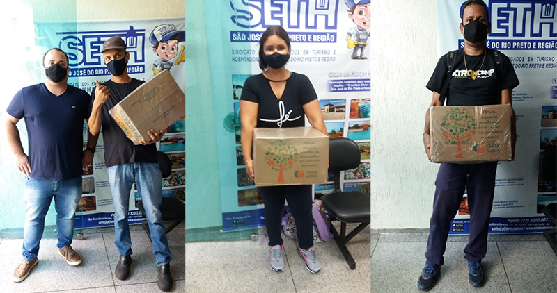 SETH entrega cestas básicas e Benefícios Natalidade para trabalhadores