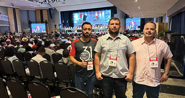 Sindicato SETH participa do 5º Congresso da UGT, com o tema Democracia, Paz e Trabalho