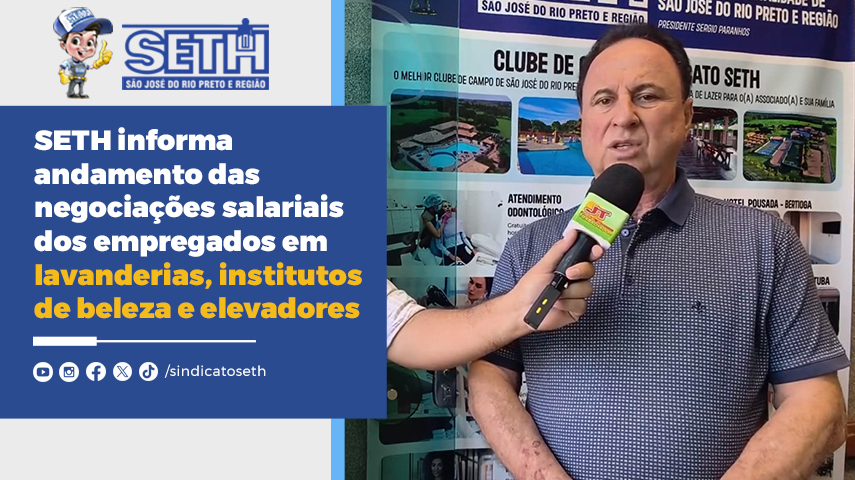 Presidente Sergio Paranhos falou sobre as campanhas salariais 2026