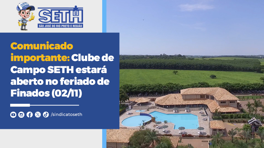 Excepcionalmente, no dia 5 de novembro o clube permanecerá fechado