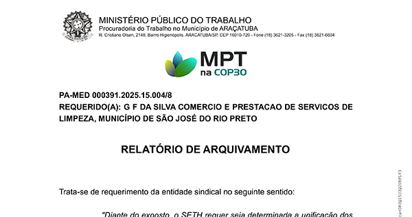 SETH solicita ampliação de pauta na audiência do MPT para tratar de rescisões dos trabalhadores da GF