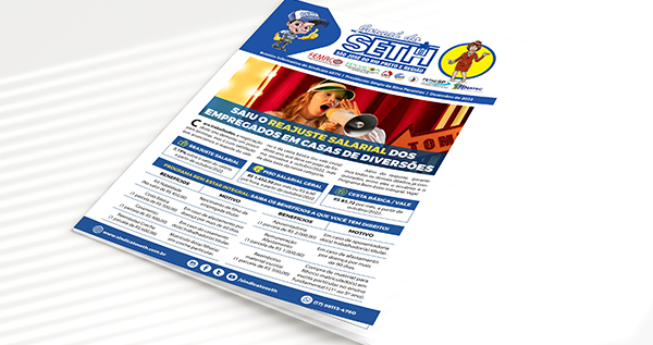 Jornal do SETH destaca o fechamento da Convenção Coletiva dos Empregados em Casas de Diversões