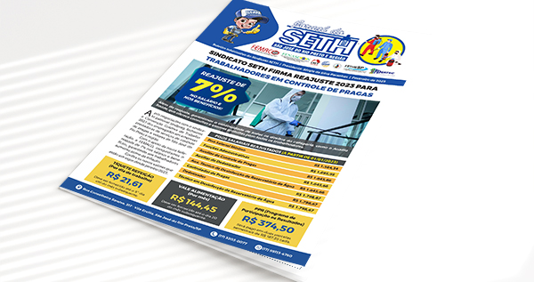 Jornal do SETH traz os detalhes da Convenção Coletiva 2023 dos empregados em controle de pragas