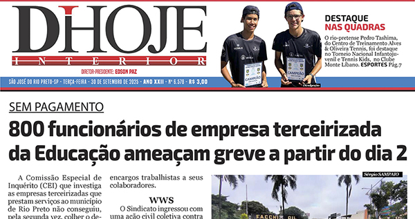 800 funcionários de empresa terceirizada da Educação ameaçam greve a partir do dia 2