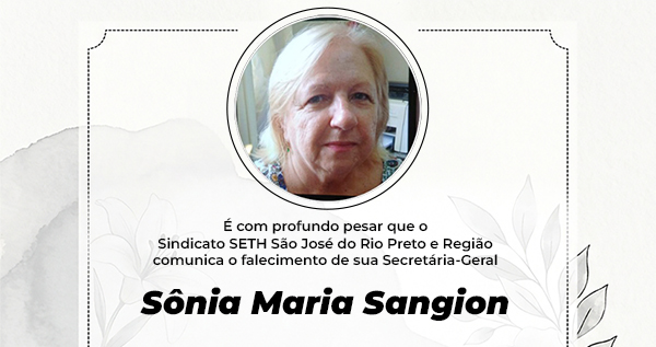 Nota de falecimento e condolências