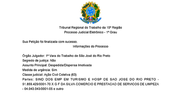 SETH ajuíza ação coletiva para reivindicar verbas rescisórias e regularização dos direitos dos trabalhadores da GF