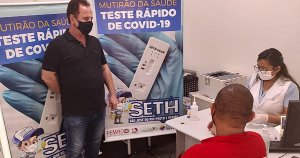SETH realiza testes de covid-19 em Trabalhadores da Limpeza Urbana