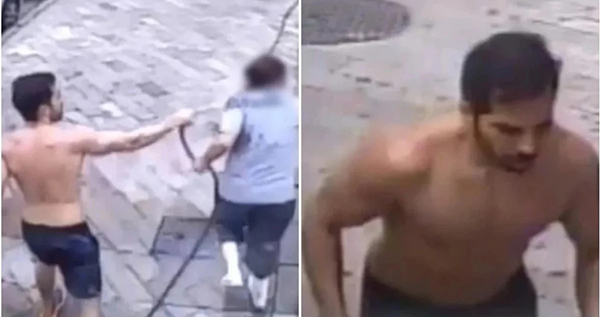 Homem que agrediu faxineira que lavava calçada em Minas terá que pagar 45 mil reais